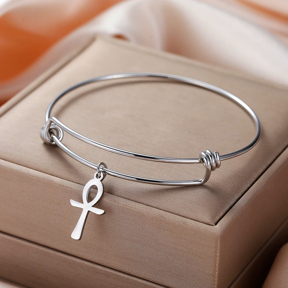 Ankh Bangle Bracelet