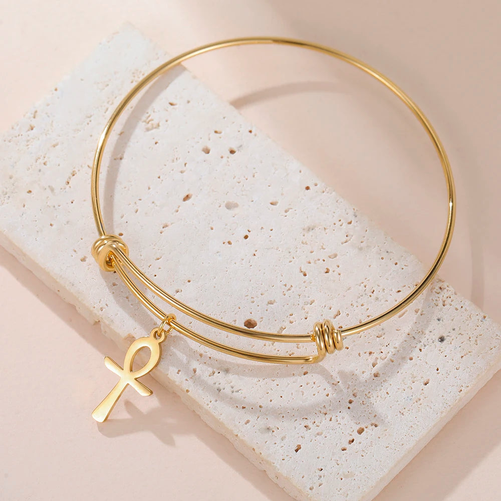 Ankh Bangle Bracelet