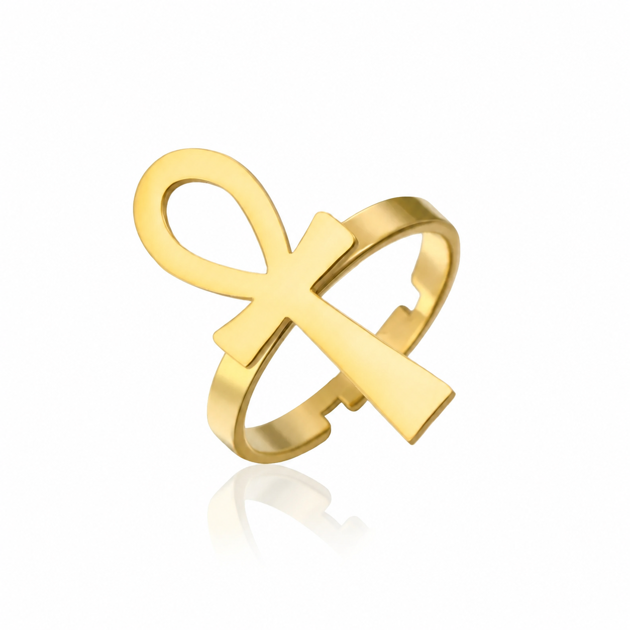 Ankh Cross Ring