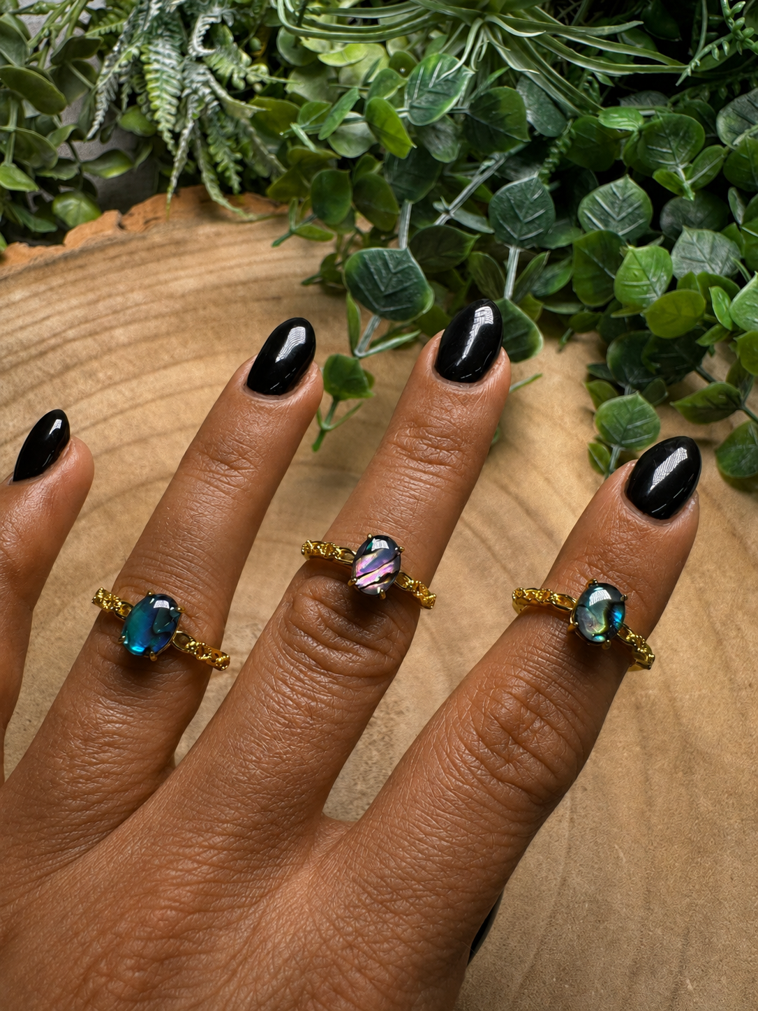 Abalone Shell Ring Adjustable