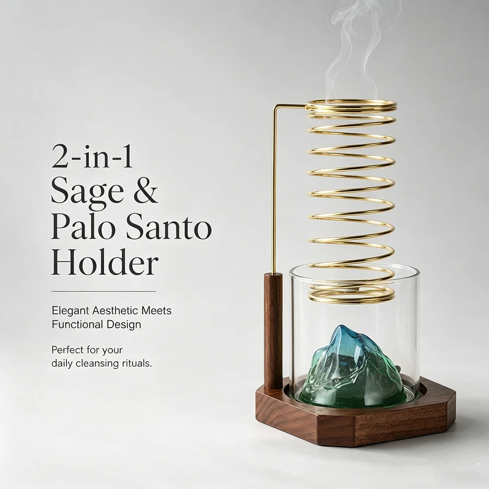 2-in-1 Sage & Palo Santo Holder