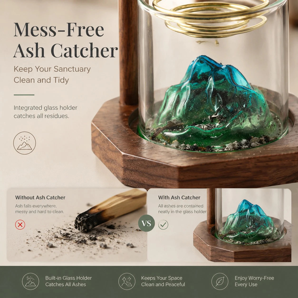 2-in-1 Sage & Palo Santo Holder